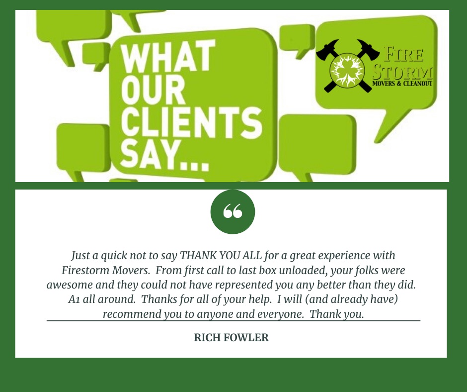 Fire Storm Ohio Testimonial